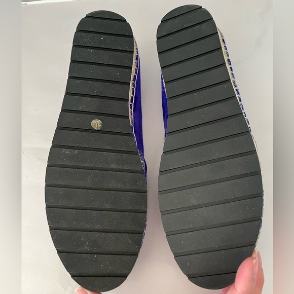 NWT Kenneth Cole CARA Suede Espadrille sneaker Shoes Size 10 Iris Slip On Casual - Picture 7 of 10